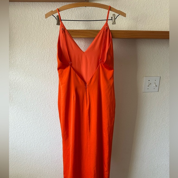 NBD Revolve Mona Silky Gown in Orange Size Small - Picture 8 of 10